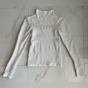 Free People Textured Daydream Long Sleeve Top